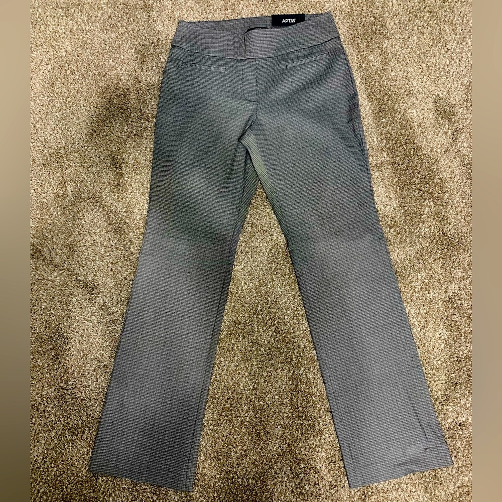 Black Bootcut Mid Rise Dress Pants